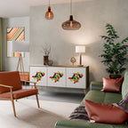 FUTURE SIGN 3-Door Sideboard in Oak Effect