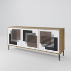 SHADOW SYNCHRONY 3-Door Sideboard in Oak Effect