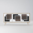 SHADOW SYNCHRONY 3-Door Sideboard in Oak Effect