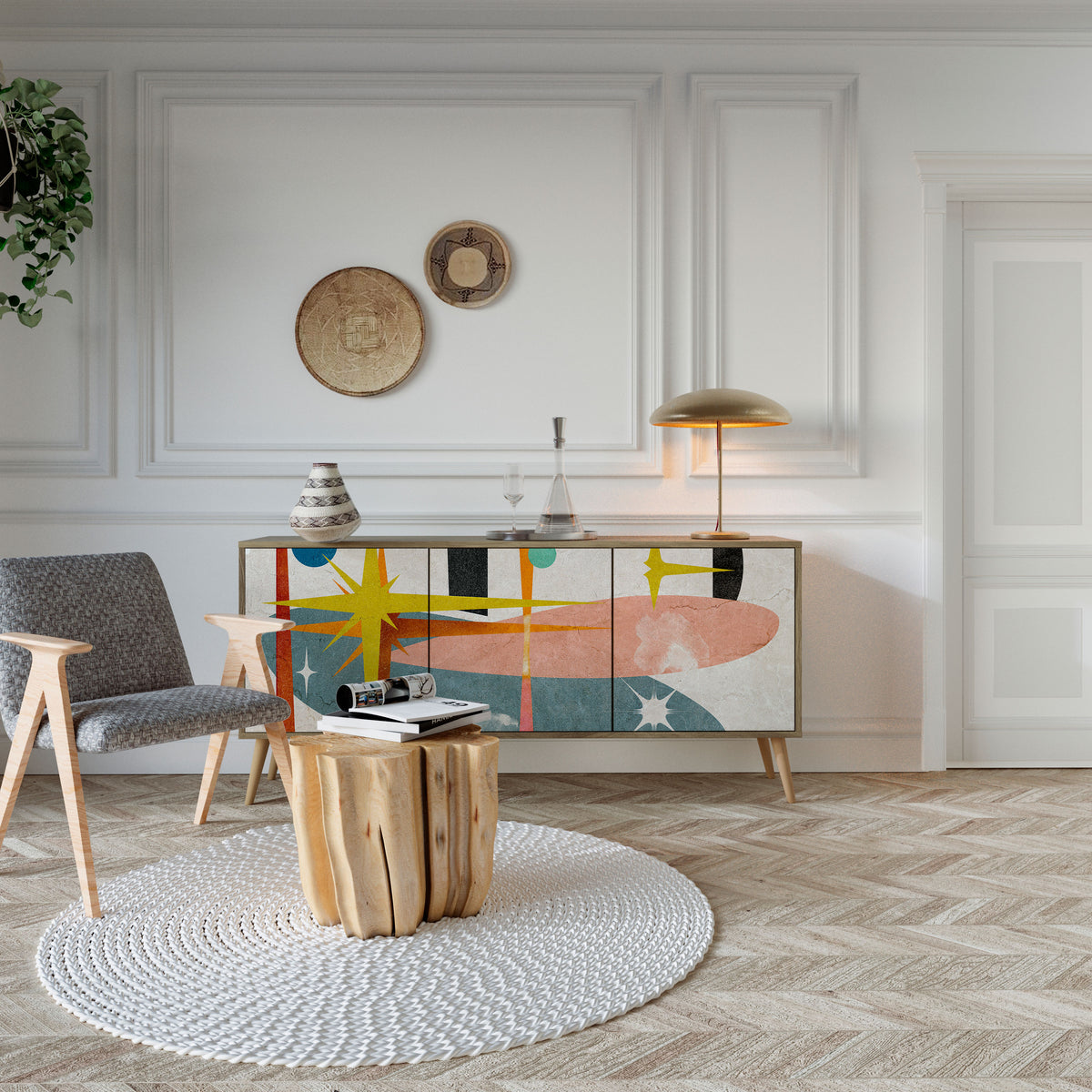 INTERSTELLAR VIBES 3-türiges Sideboard
