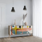 INTERSTELLAR VIBES 3-Door Sideboard in Oak Effect