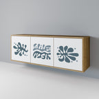WONDERLAND VEGETATION Sideboard mit 3 Türen in Eiche-Optik