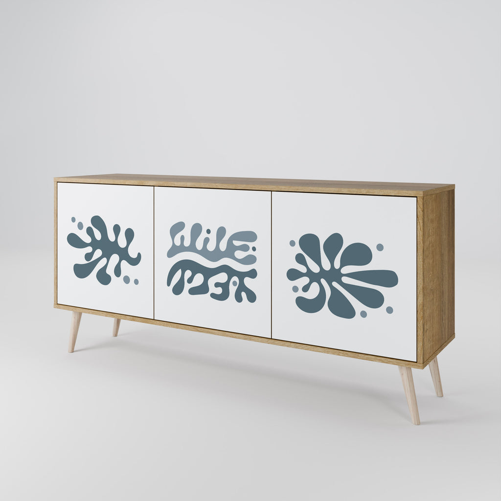 WONDERLAND VEGETATION 3-türiges Sideboard in Eichenoptik