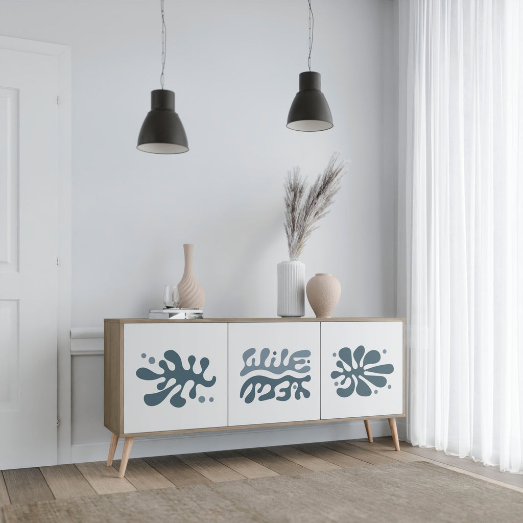 WONDERLAND VEGETATION 3-türiges Sideboard in Eichenoptik