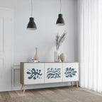 WONDERLAND VEGETATION Sideboard mit 3 Türen in Eiche-Optik