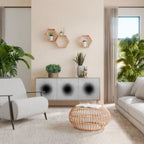 BLACK HOLE 3-Door Sideboard in Oak Effect