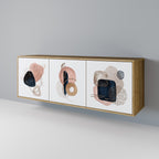 COLORFUL SHAPES Sideboard mit 3 Türen in Eiche-Optik