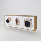 COLORFUL SHAPES Sideboard mit 3 Türen in Eiche-Optik