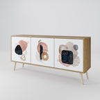 COLORFUL SHAPES Sideboard mit 3 Türen in Eiche-Optik