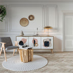 COLORFUL SHAPES Sideboard mit 3 Türen in Eiche-Optik