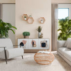 COLORFUL SHAPES Sideboard mit 3 Türen in Eiche-Optik