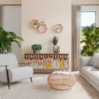 COLORFUL STRINGS Sideboard mit 3 Türen in Eiche-Optik