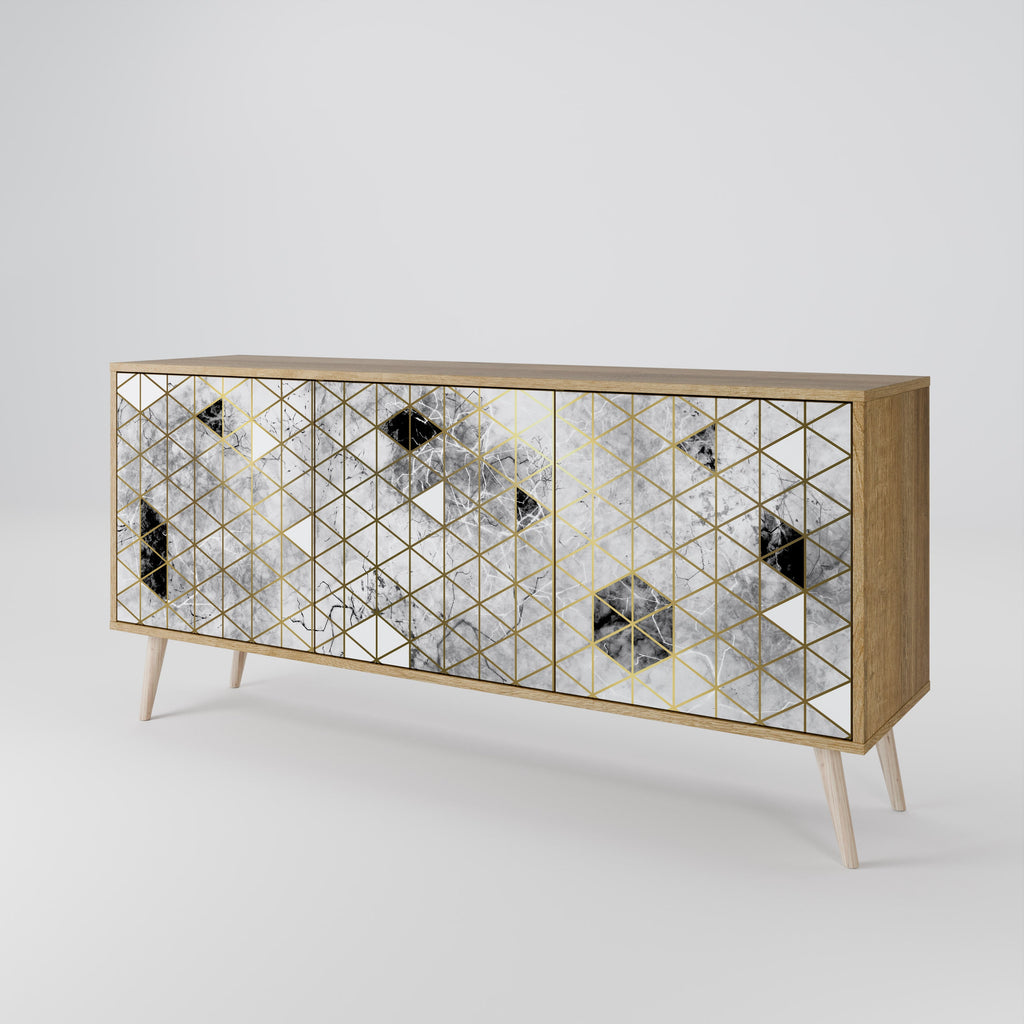 ASHEN ARIA 3-türiges Sideboard in Eichenoptik