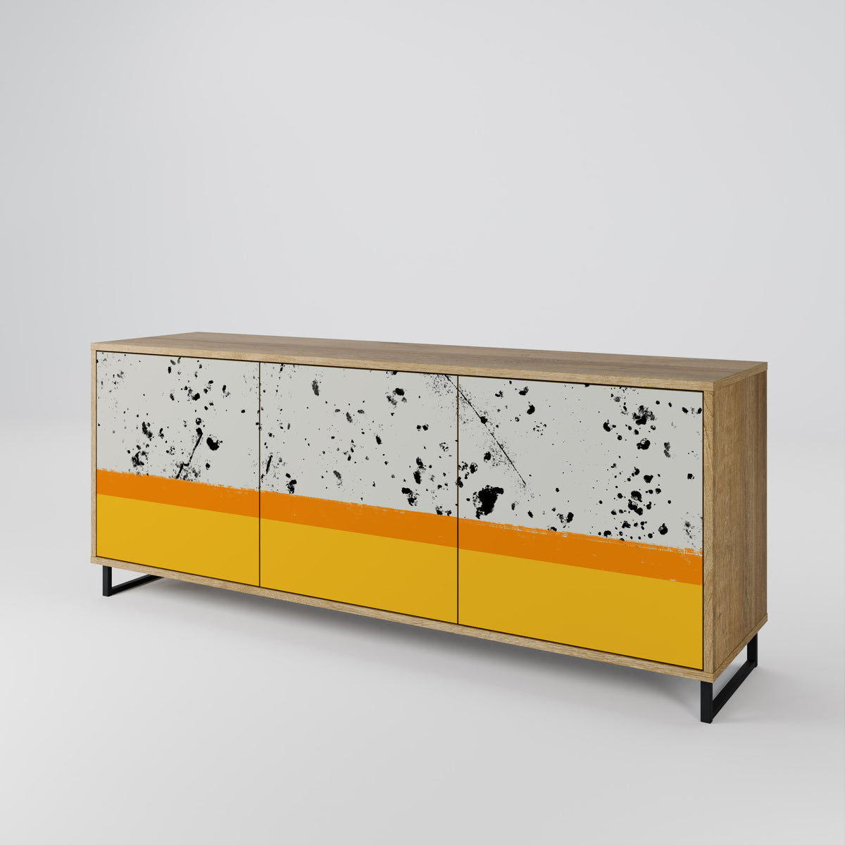 DYED BY ORANGE 3-türiges Sideboard