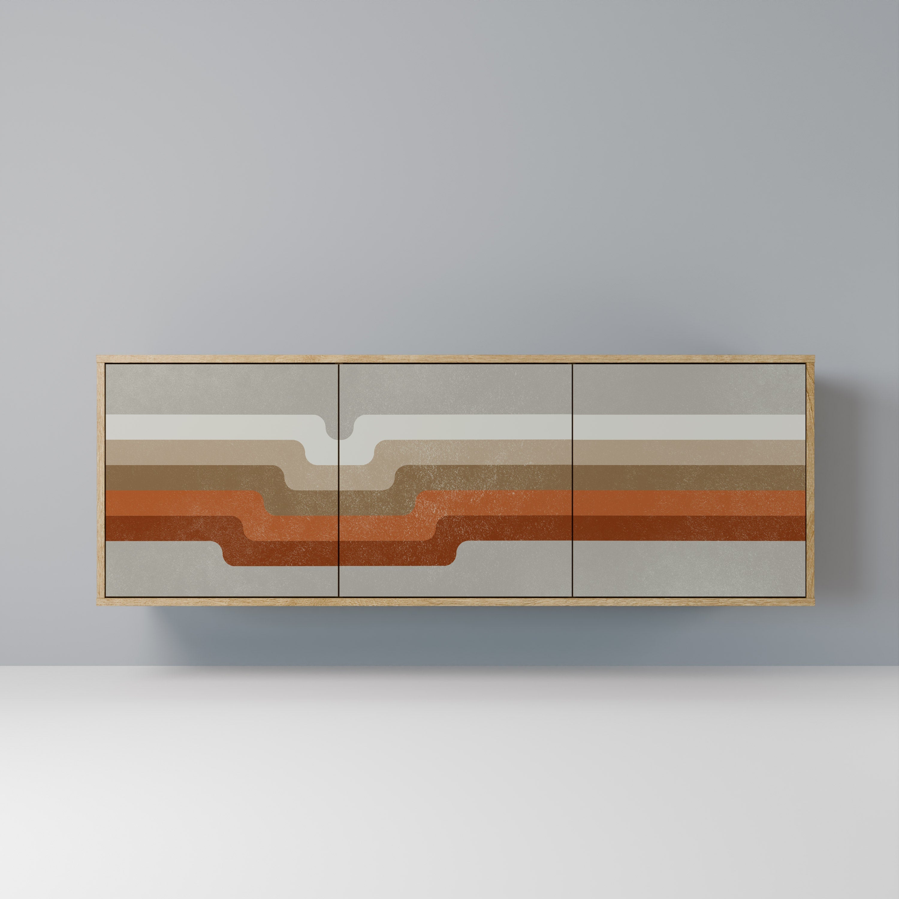 PECULIAR TRAIL 3-türiges Sideboard in Eichenoptik