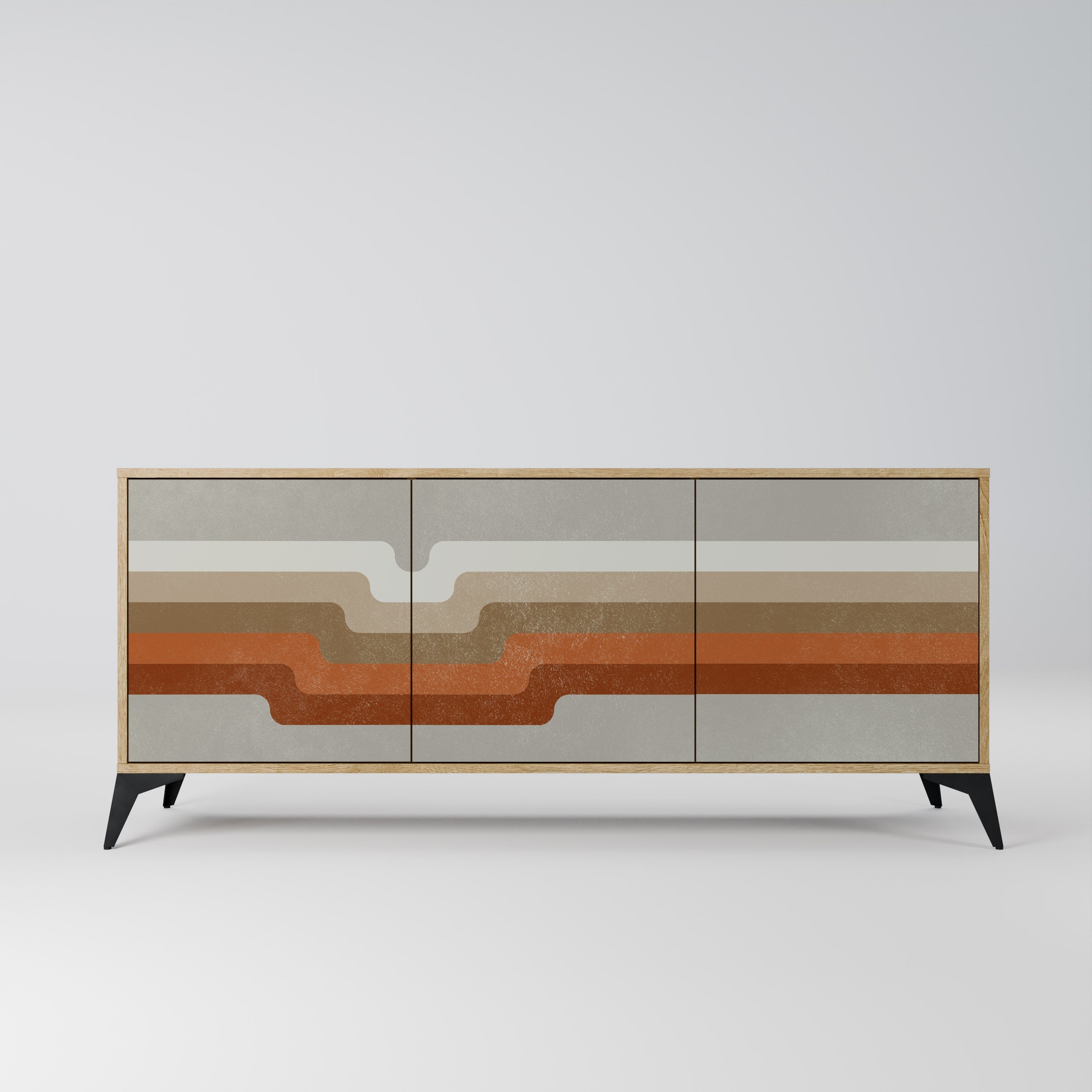 PECULIAR TRAIL 3-türiges Sideboard in Eichenoptik