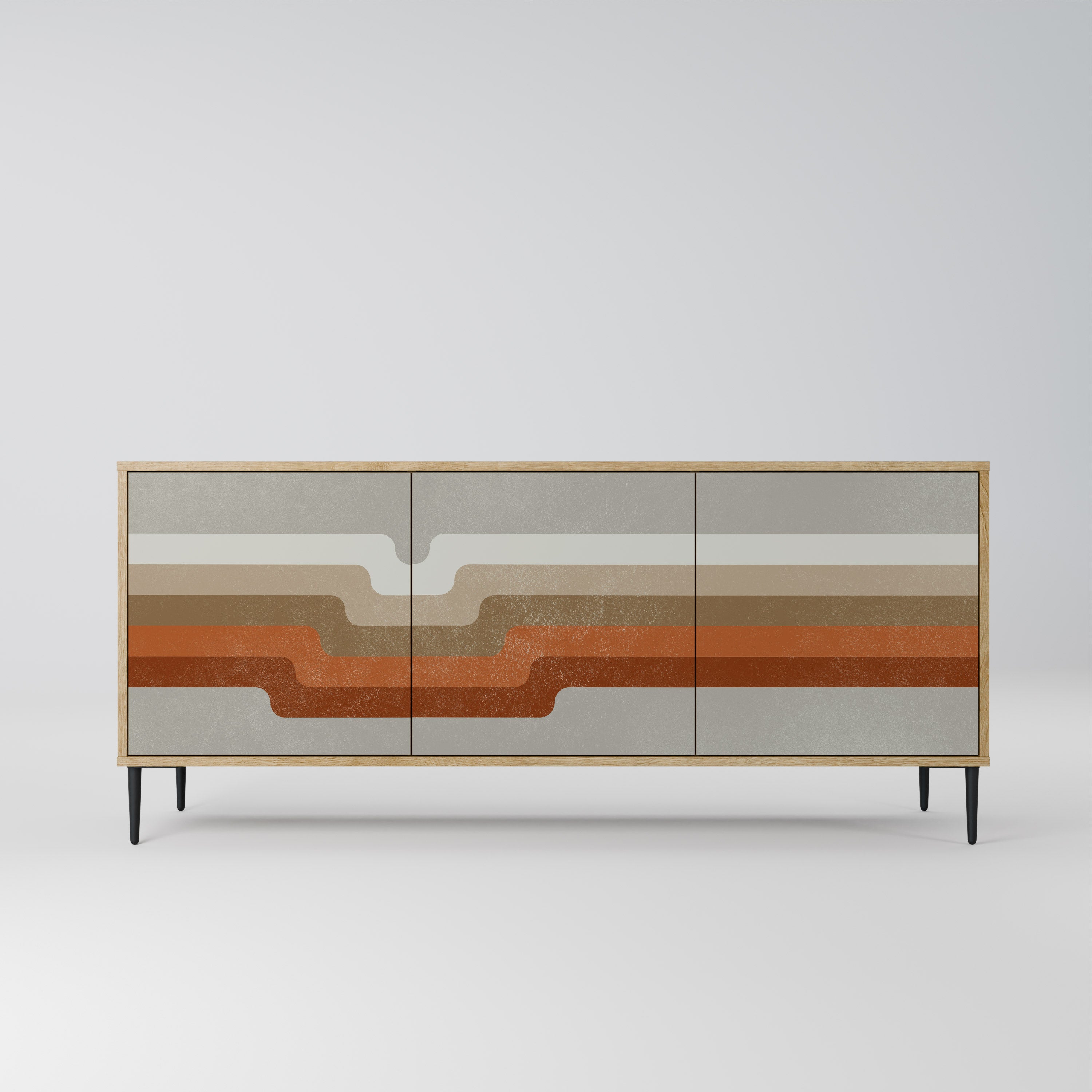PECULIAR TRAIL 3-türiges Sideboard in Eichenoptik