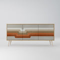 PECULIAR TRAIL 3-Door Sideboard in Oak Effect
