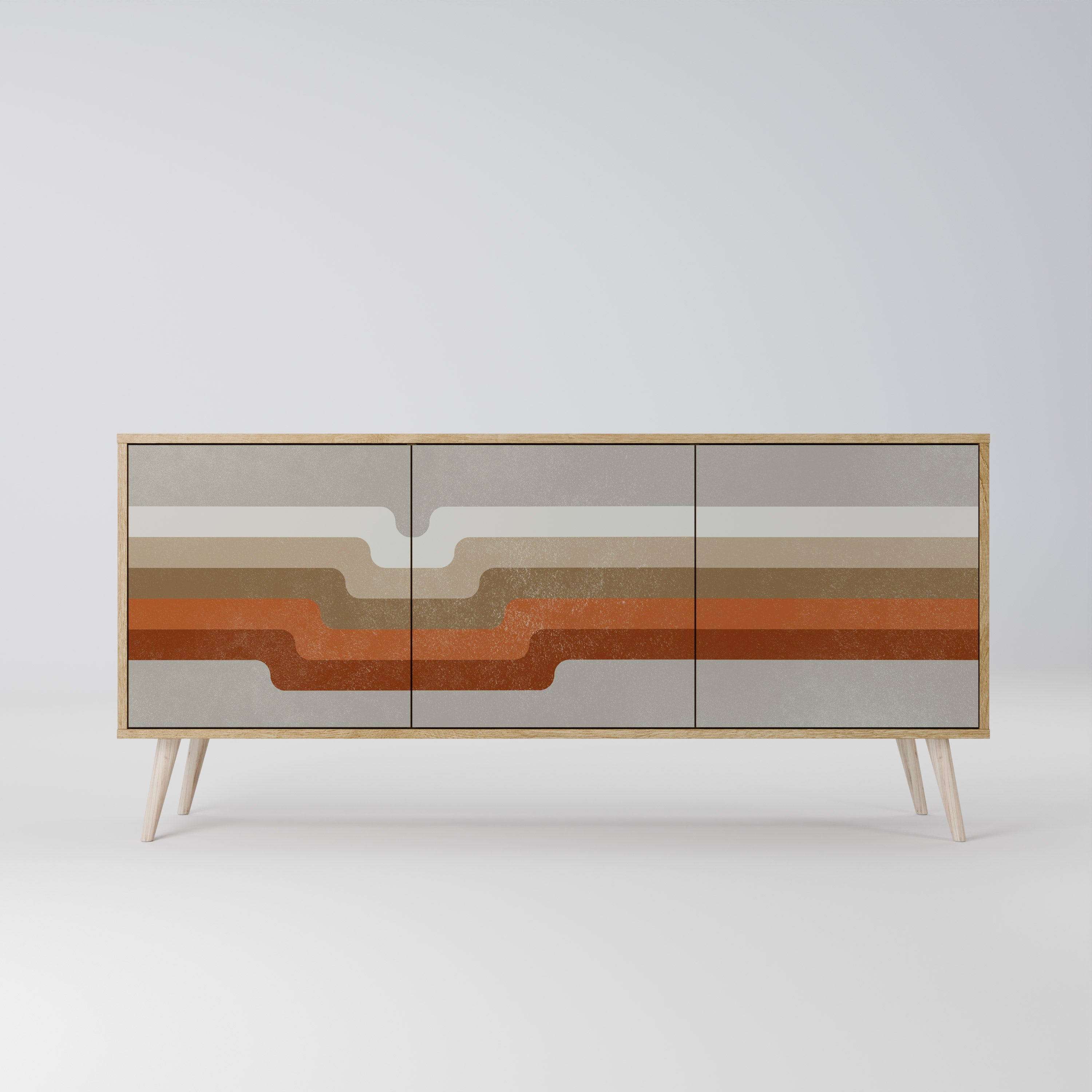 PECULIAR TRAIL 3-türiges Sideboard in Eichenoptik