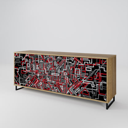 BROKEN LINES 3-türiges Sideboard