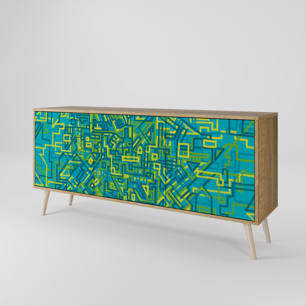 NOSTALGIC MEMORIES 3-türiges Sideboard in Eichenoptik