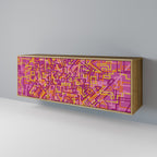 LOVELY MEMORIES Sideboard mit 3 Türen in Eiche-Optik