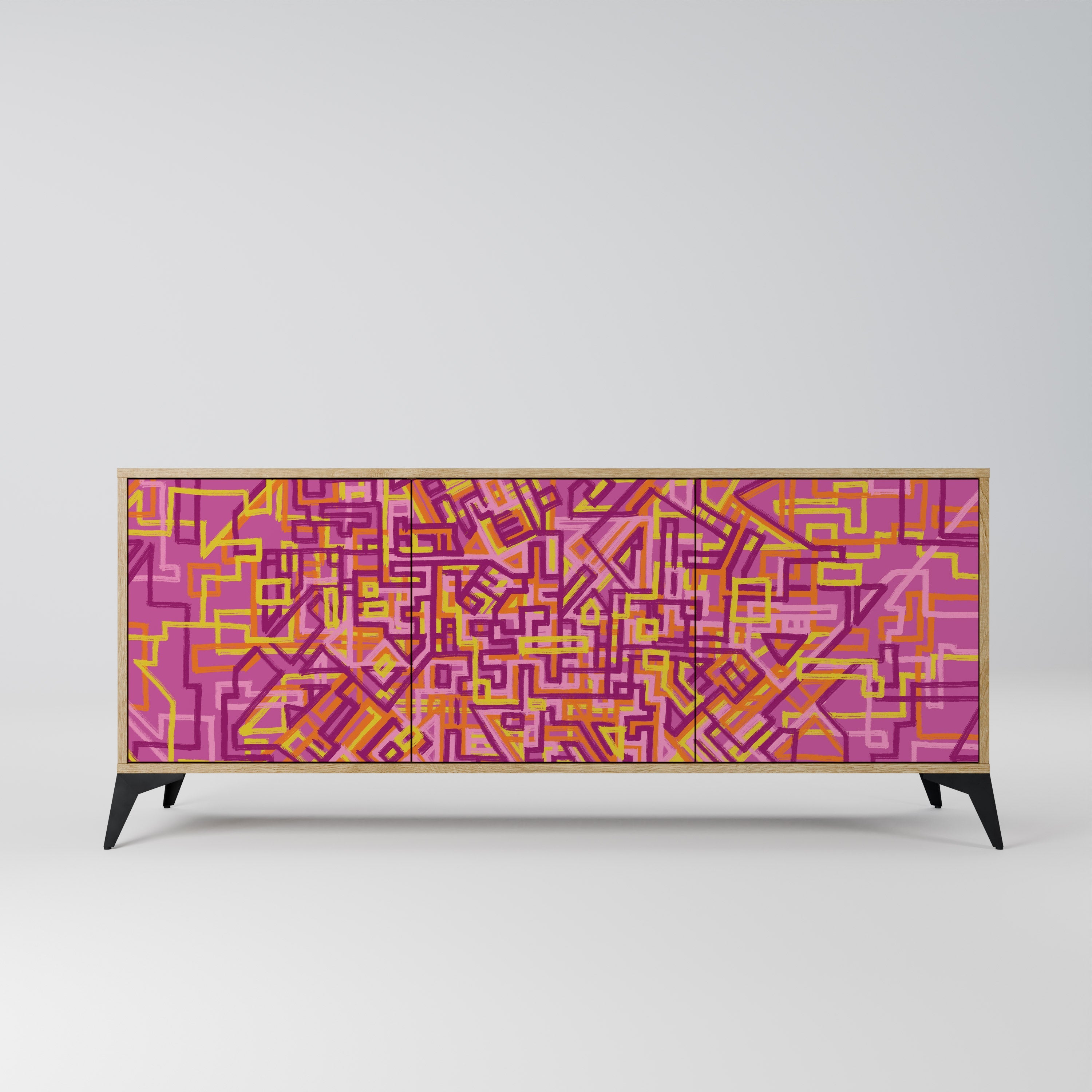 LOVELY MEMORIES 3-türiges Sideboard in Eichenoptik