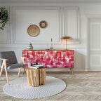 KALEIDOSCOPIC CUBISM 3-Door Sideboard in Oak Effect