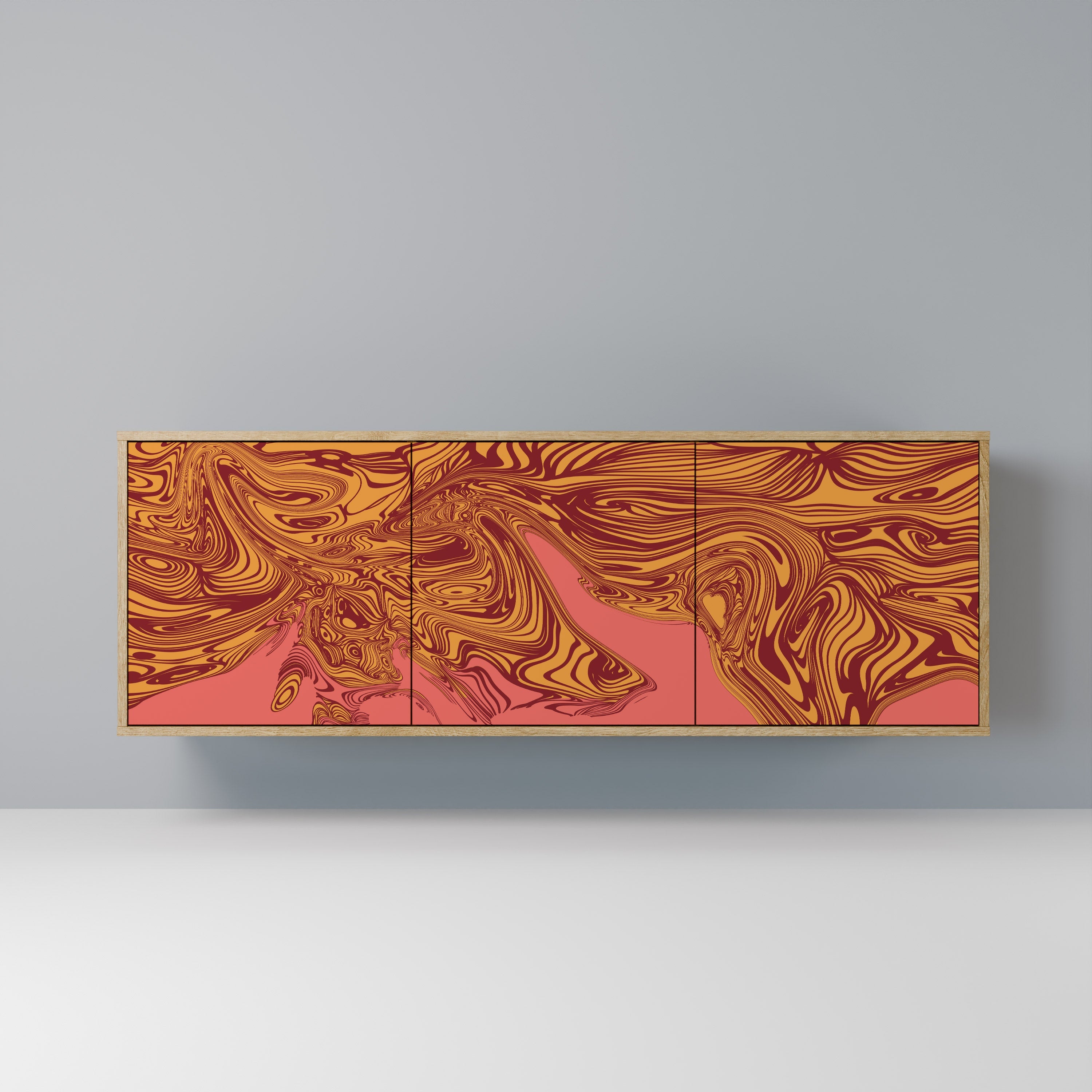 FLOATING THOUGHTS 3-türiges Sideboard in Eichenoptik