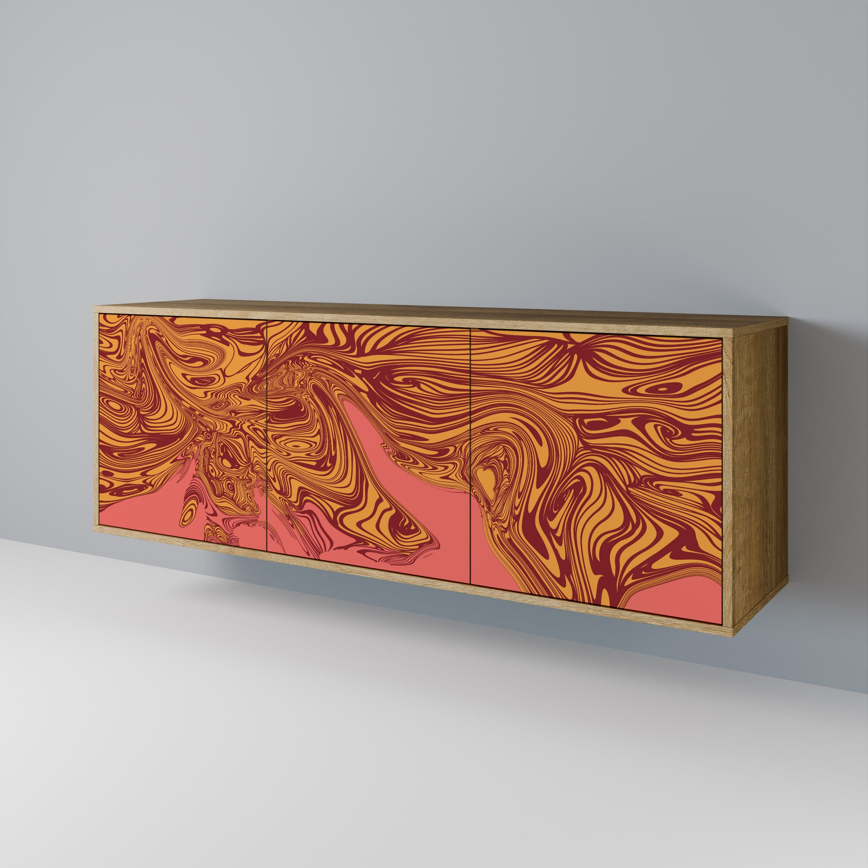FLOATING THOUGHTS 3-türiges Sideboard in Eichenoptik