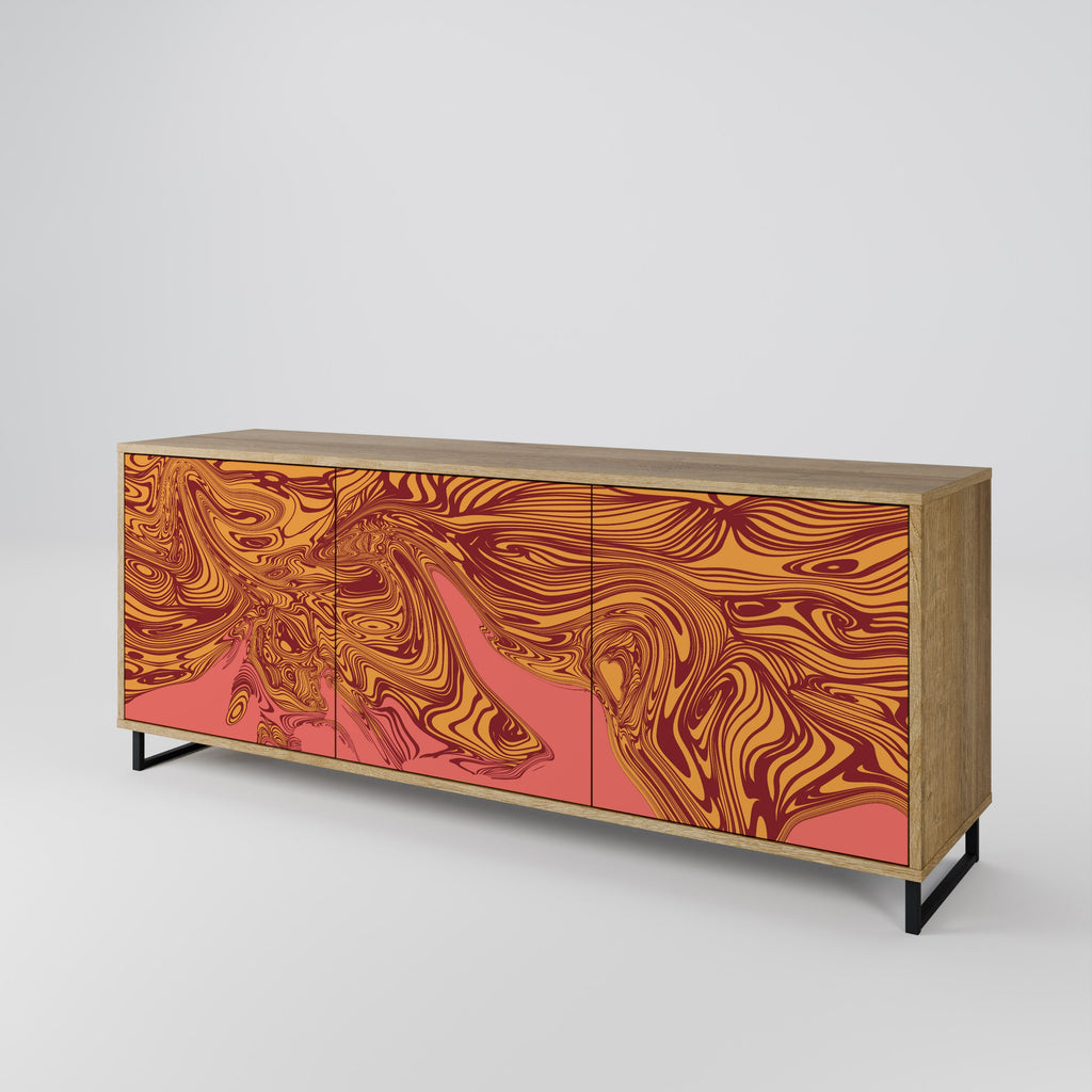 FLOATING THOUGHTS 3-türiges Sideboard in Eichenoptik