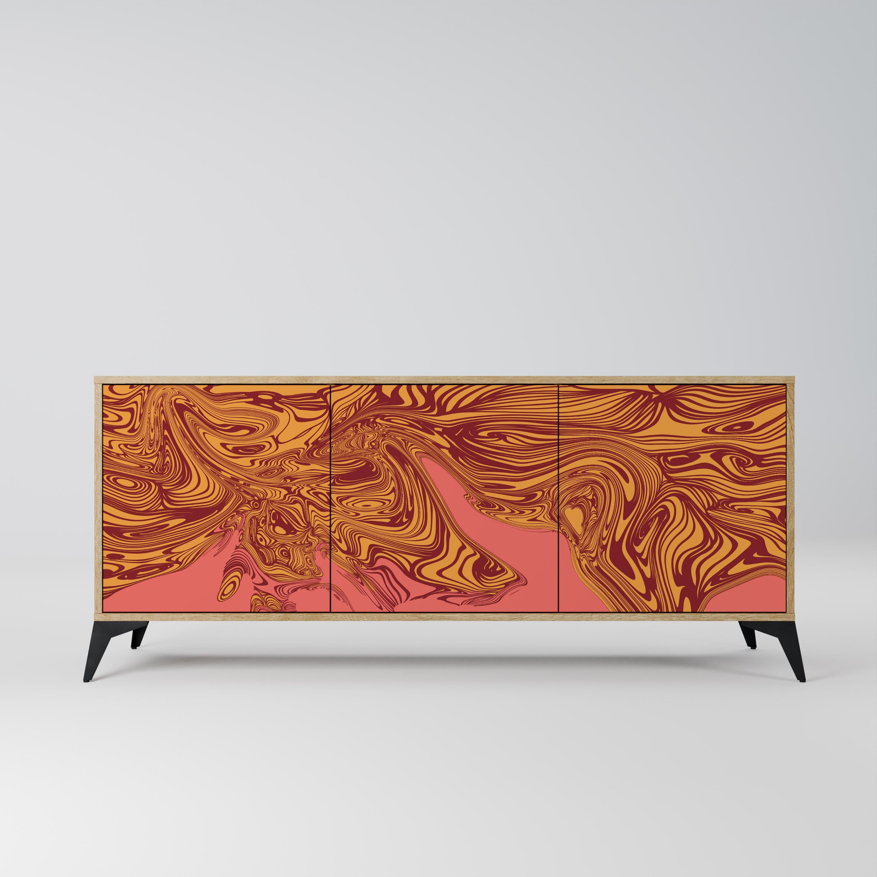FLOATING THOUGHTS 3-türiges Sideboard in Eichenoptik