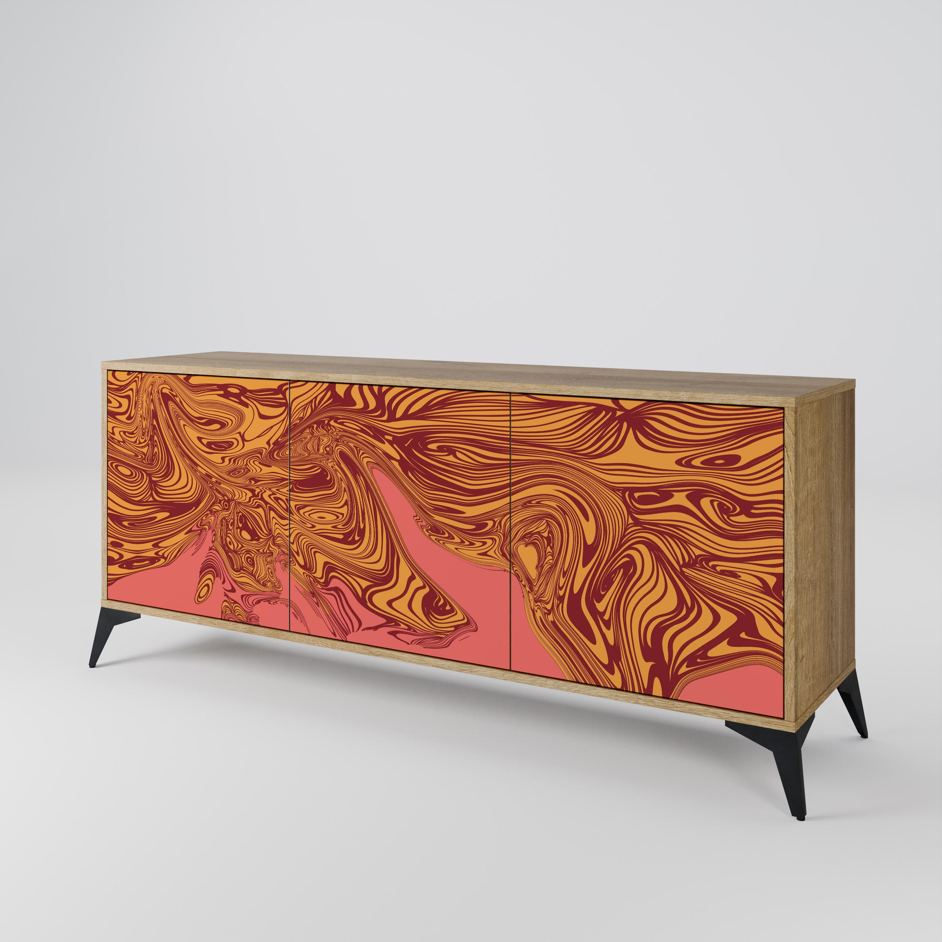 FLOATING THOUGHTS 3-türiges Sideboard in Eichenoptik