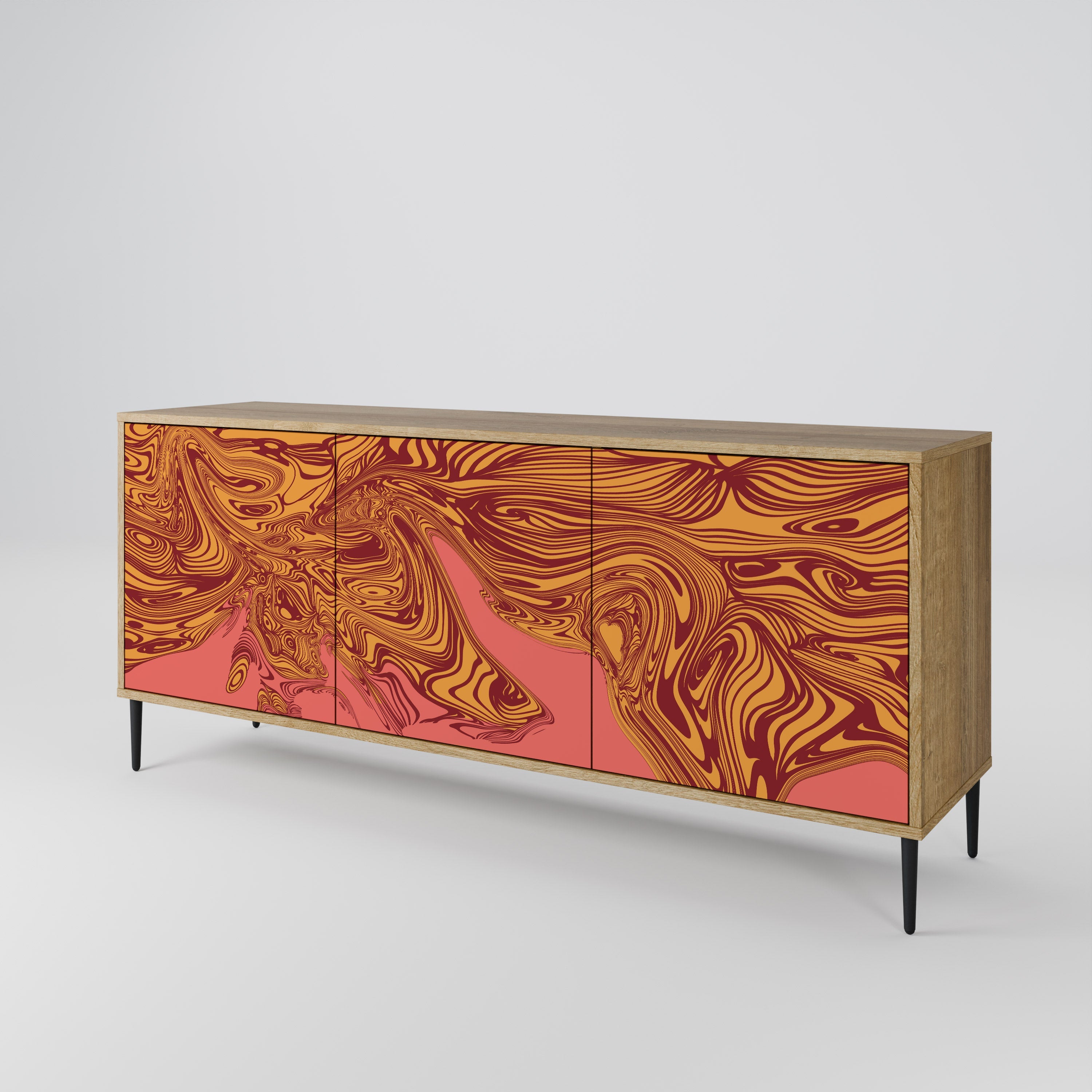 FLOATING THOUGHTS 3-türiges Sideboard in Eichenoptik