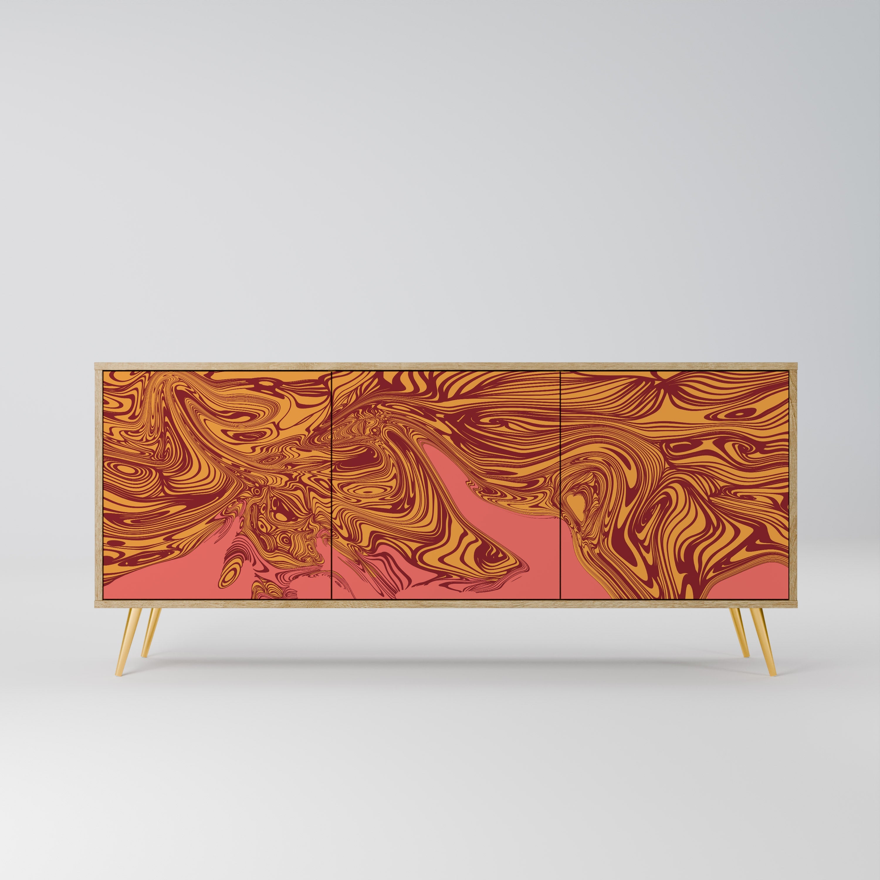 FLOATING THOUGHTS 3-türiges Sideboard in Eichenoptik