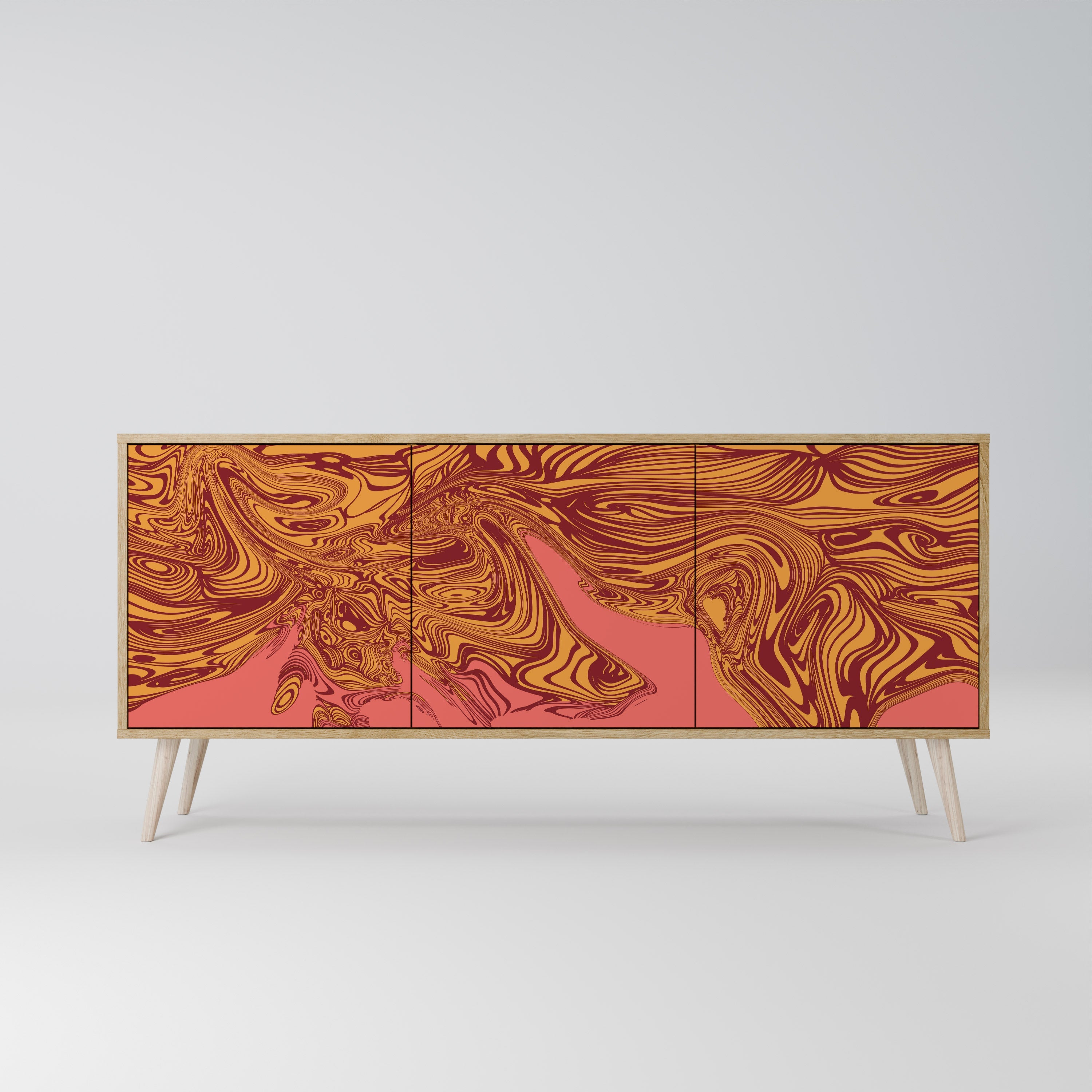 FLOATING THOUGHTS 3-türiges Sideboard in Eichenoptik