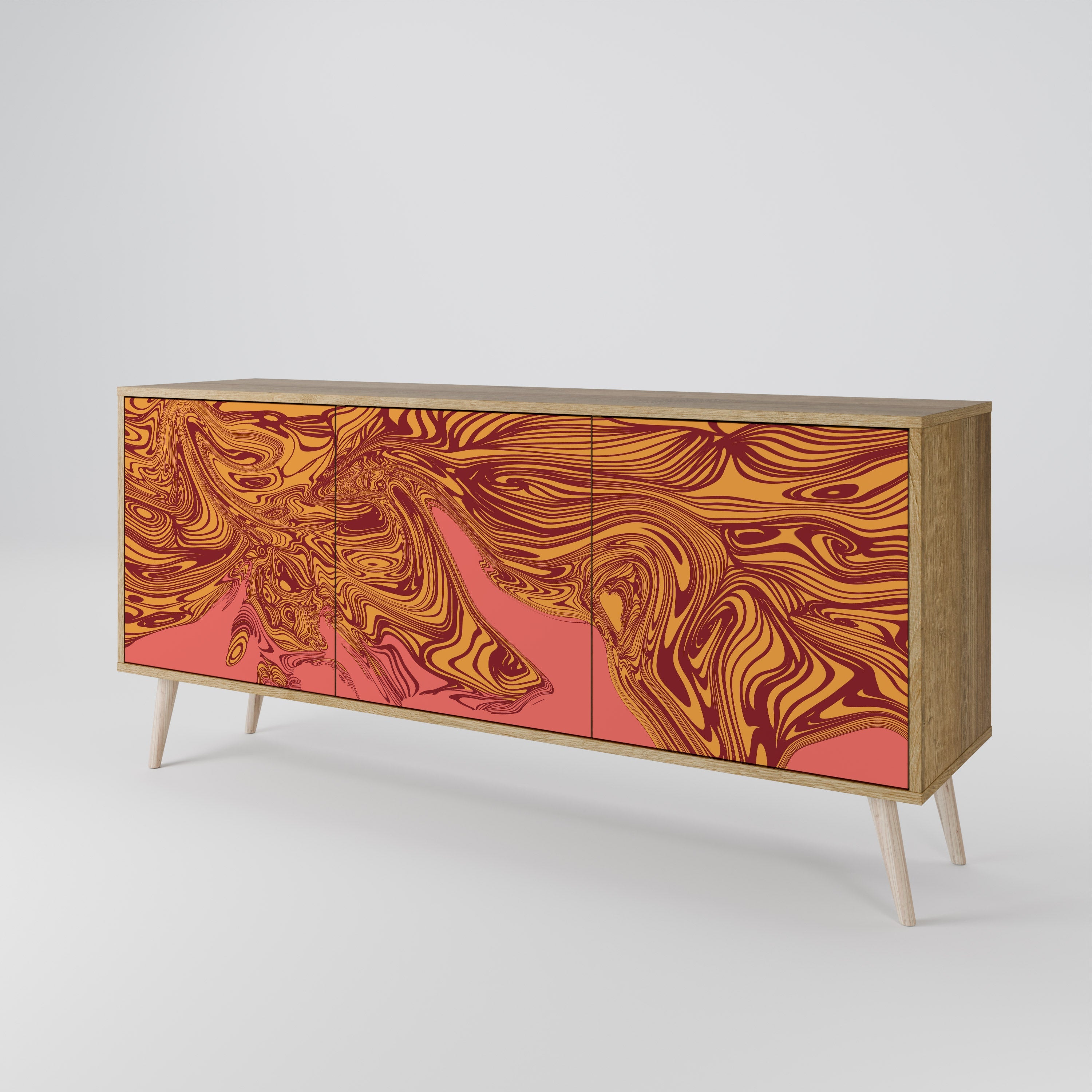 FLOATING THOUGHTS 3-türiges Sideboard in Eichenoptik