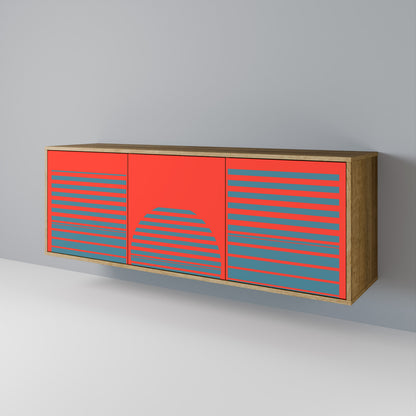 RISING GEOMETRY STARS 3-türiges Sideboard