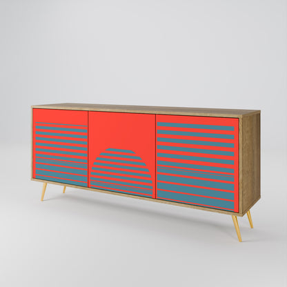 RISING GEOMETRY STARS 3-türiges Sideboard