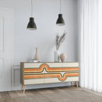 EXCEPTIONAL STREAM 3-Door Sideboard in Oak Effect