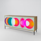 SYMPHONY OF COLORS Sideboard mit 3 Türen in Eiche-Optik