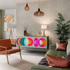 SYMPHONY OF COLORS Sideboard mit 3 Türen in Eiche-Optik