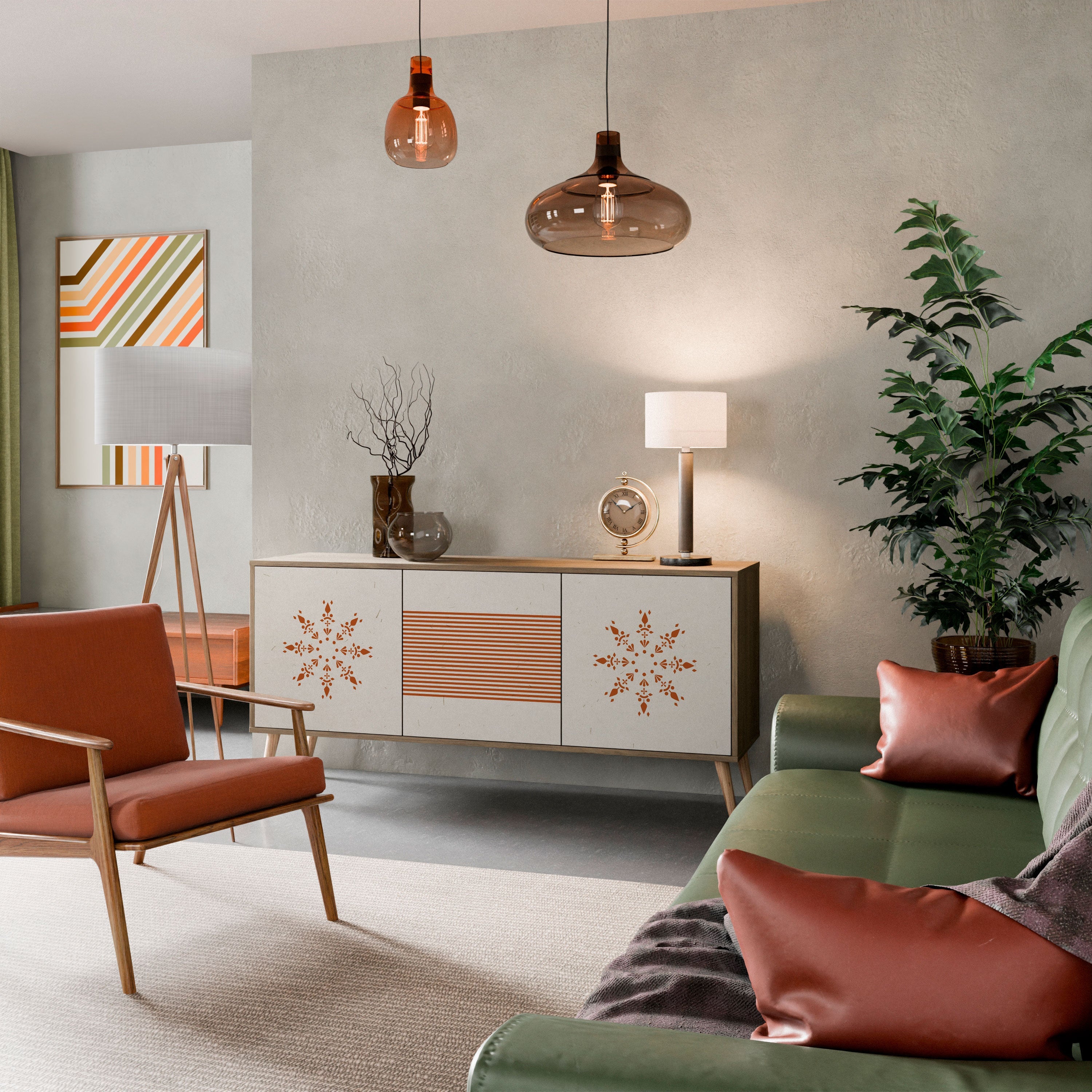 DAILY HARMONY 3-türiges Sideboard in Eichenoptik
