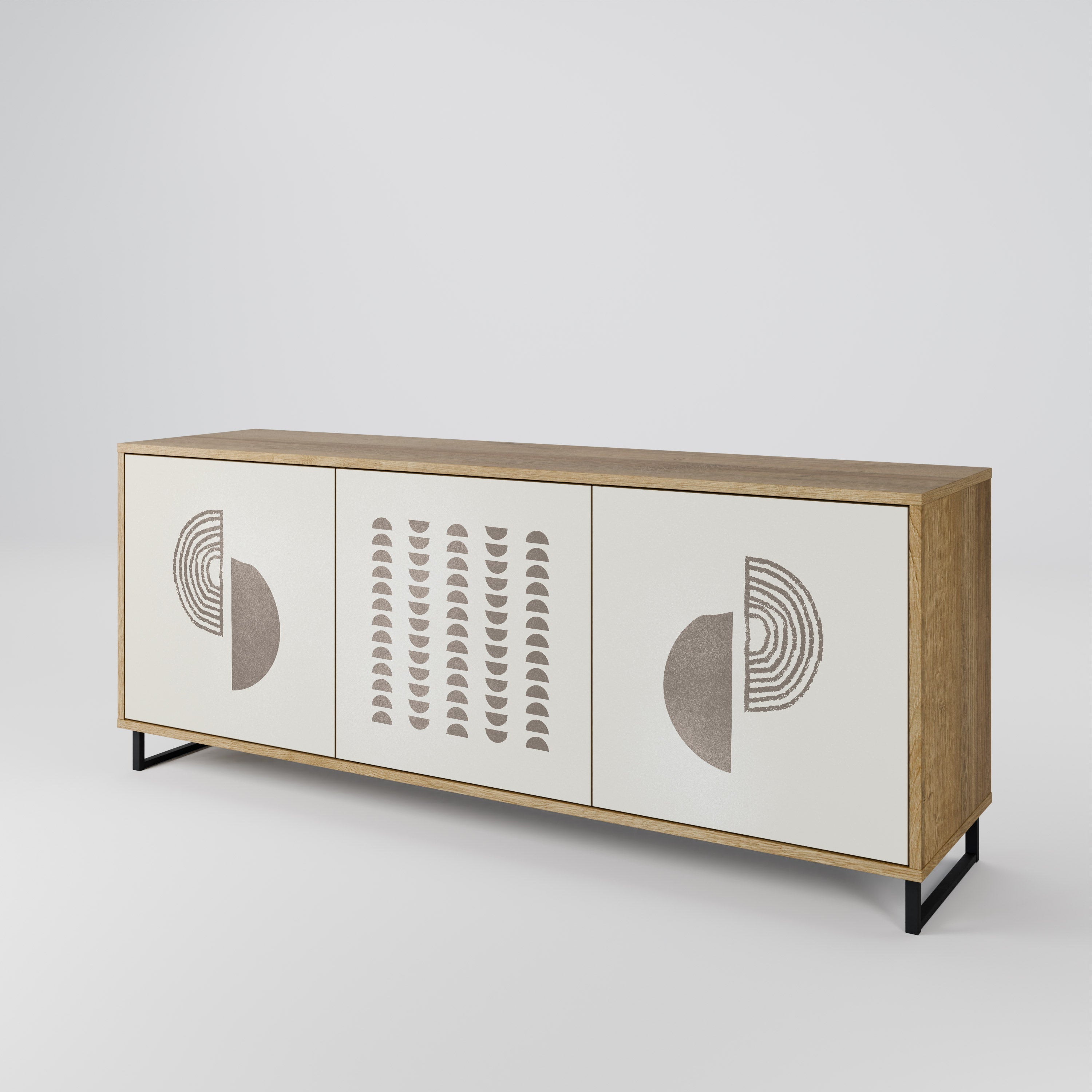 HARMONY ESSENCE 3-türiges Sideboard in Eichenoptik