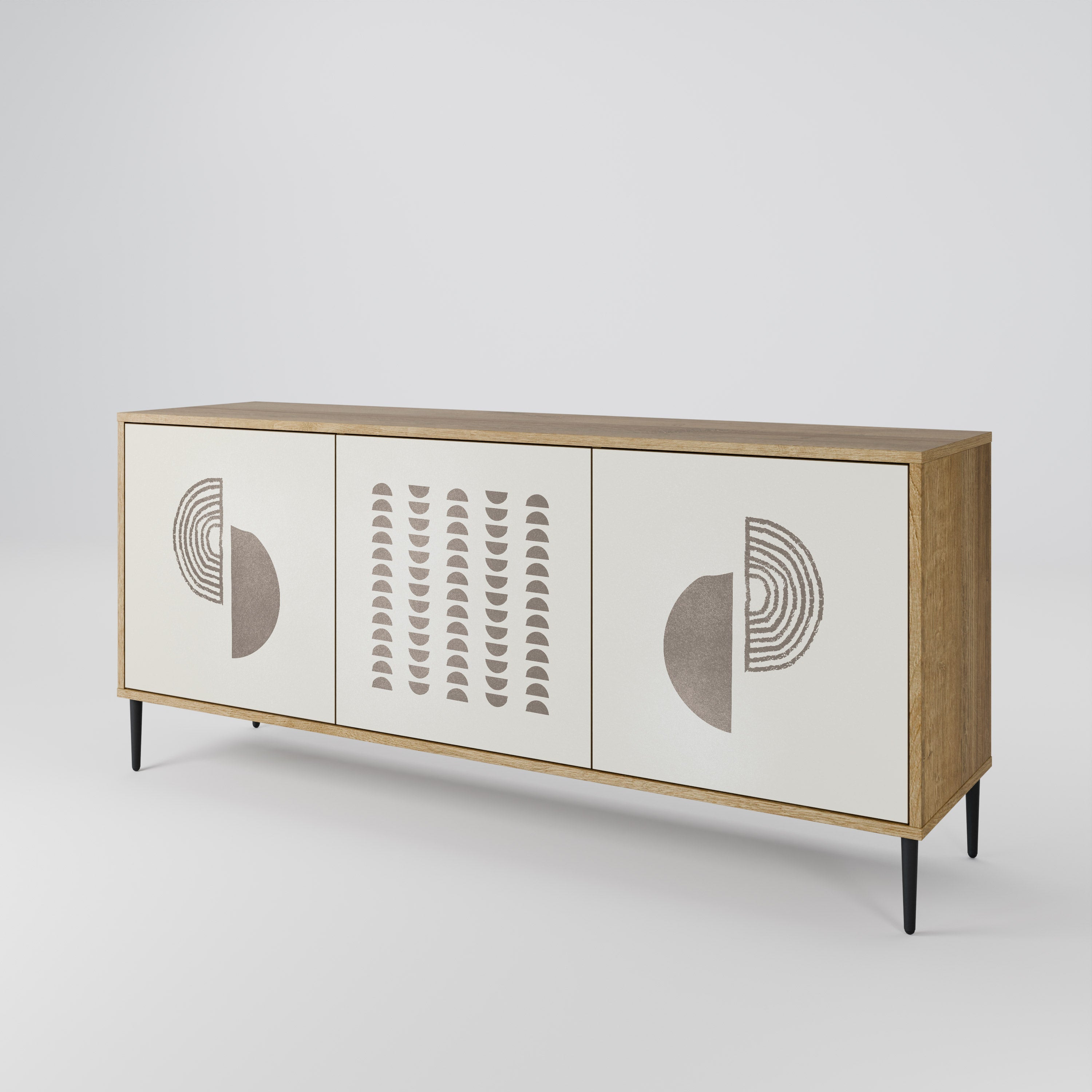 HARMONY ESSENCE 3-türiges Sideboard in Eichenoptik