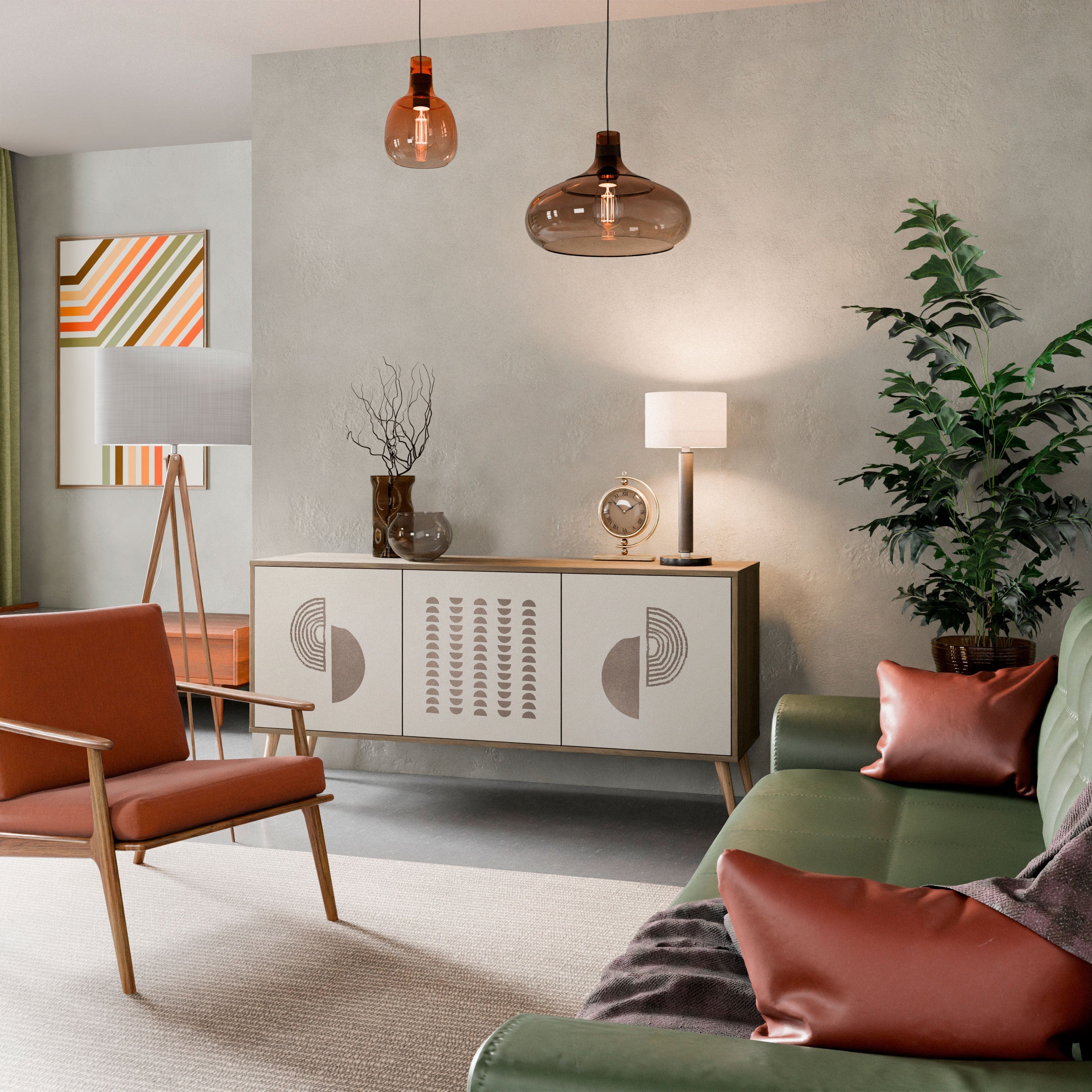 HARMONY ESSENCE 3-türiges Sideboard in Eichenoptik