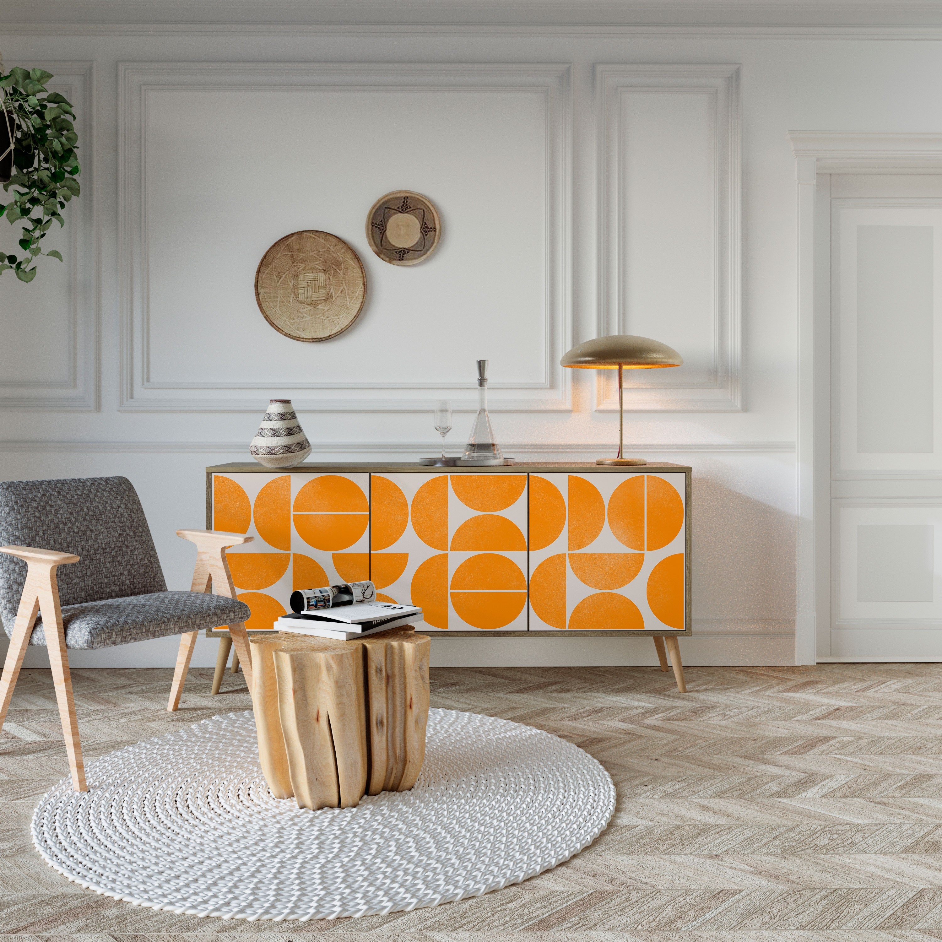 RECURRING DREAMS 3-türiges Sideboard in Eichenoptik