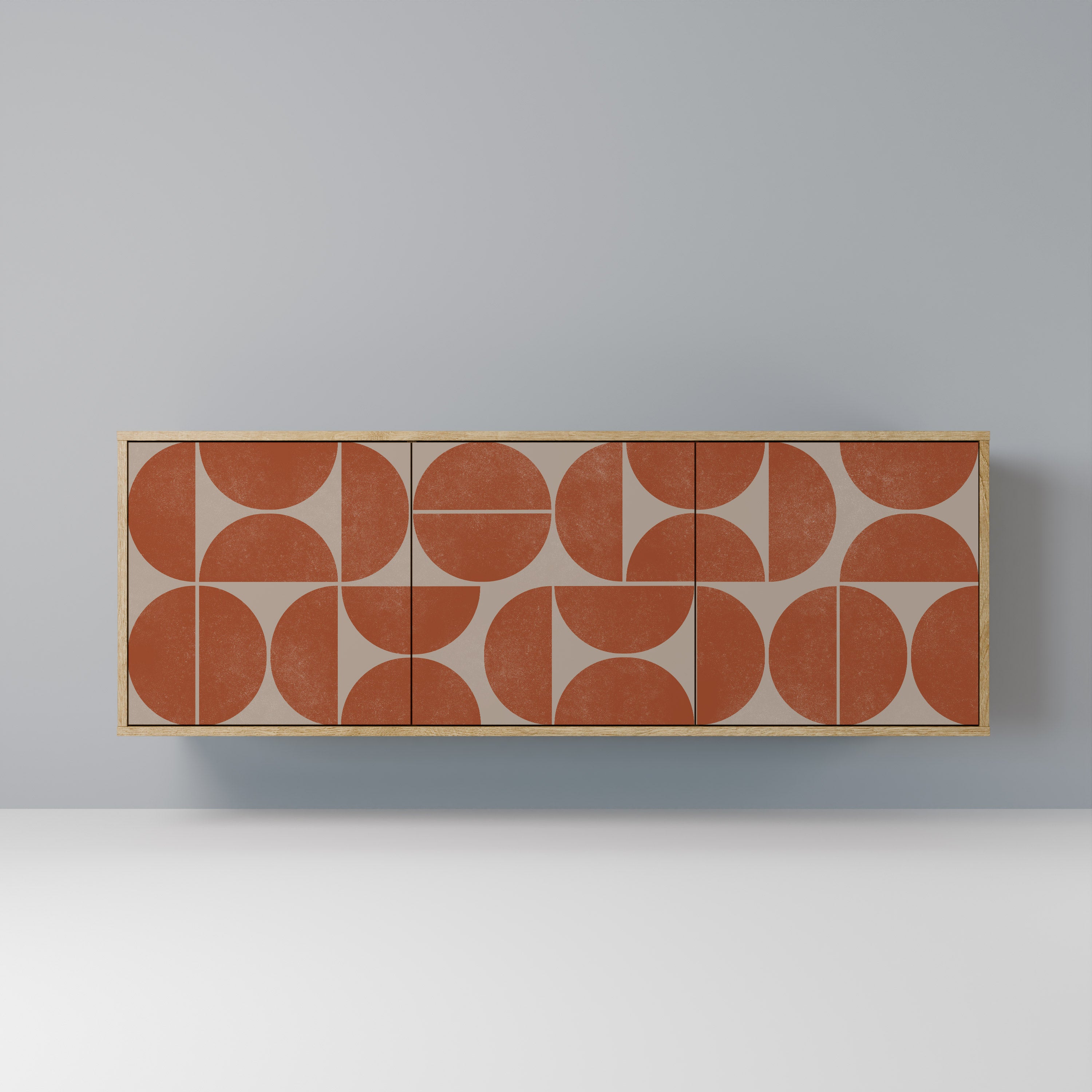REPETITION COMPULSION 3-türiges Sideboard in Eichenoptik
