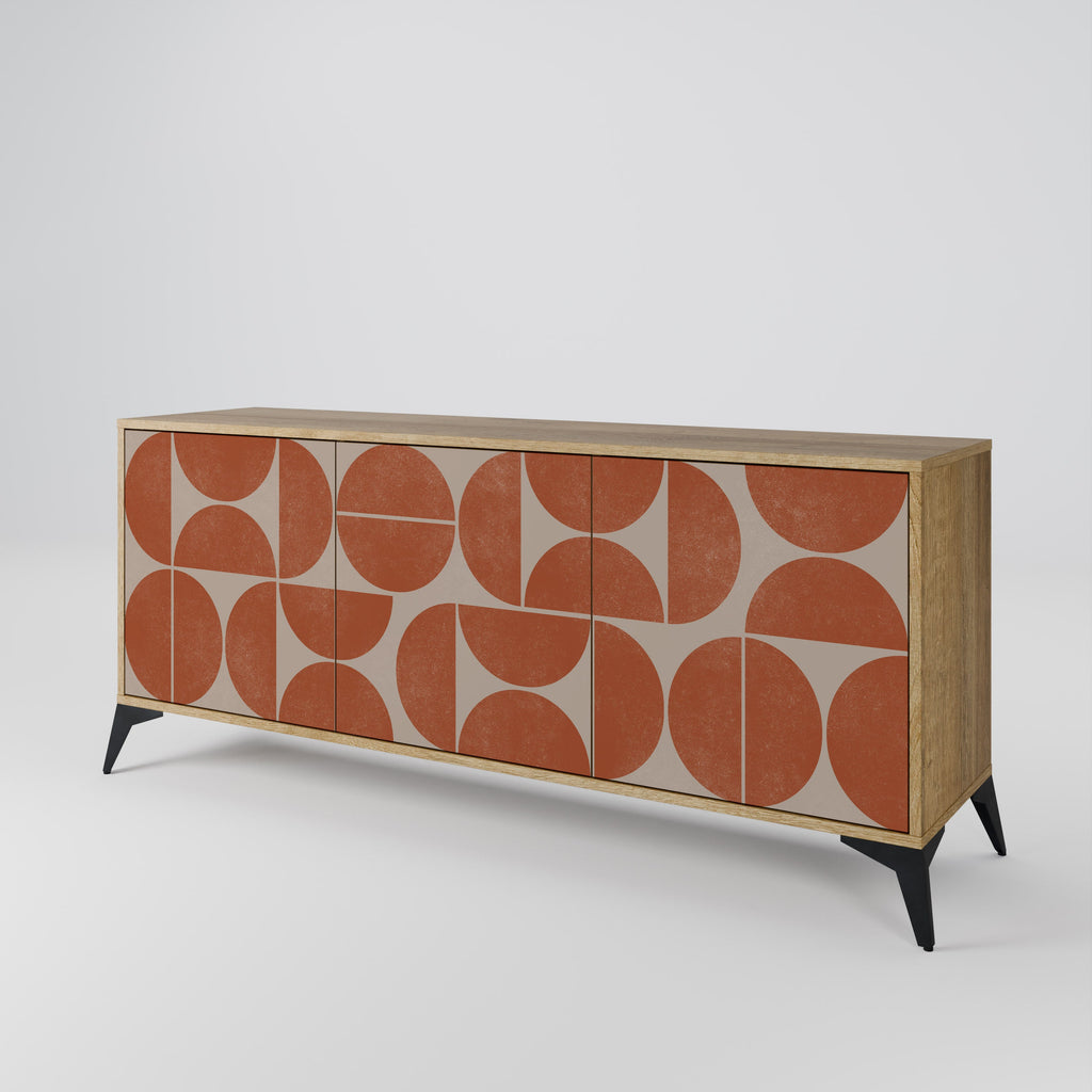 REPETITION COMPULSION 3-türiges Sideboard in Eichenoptik
