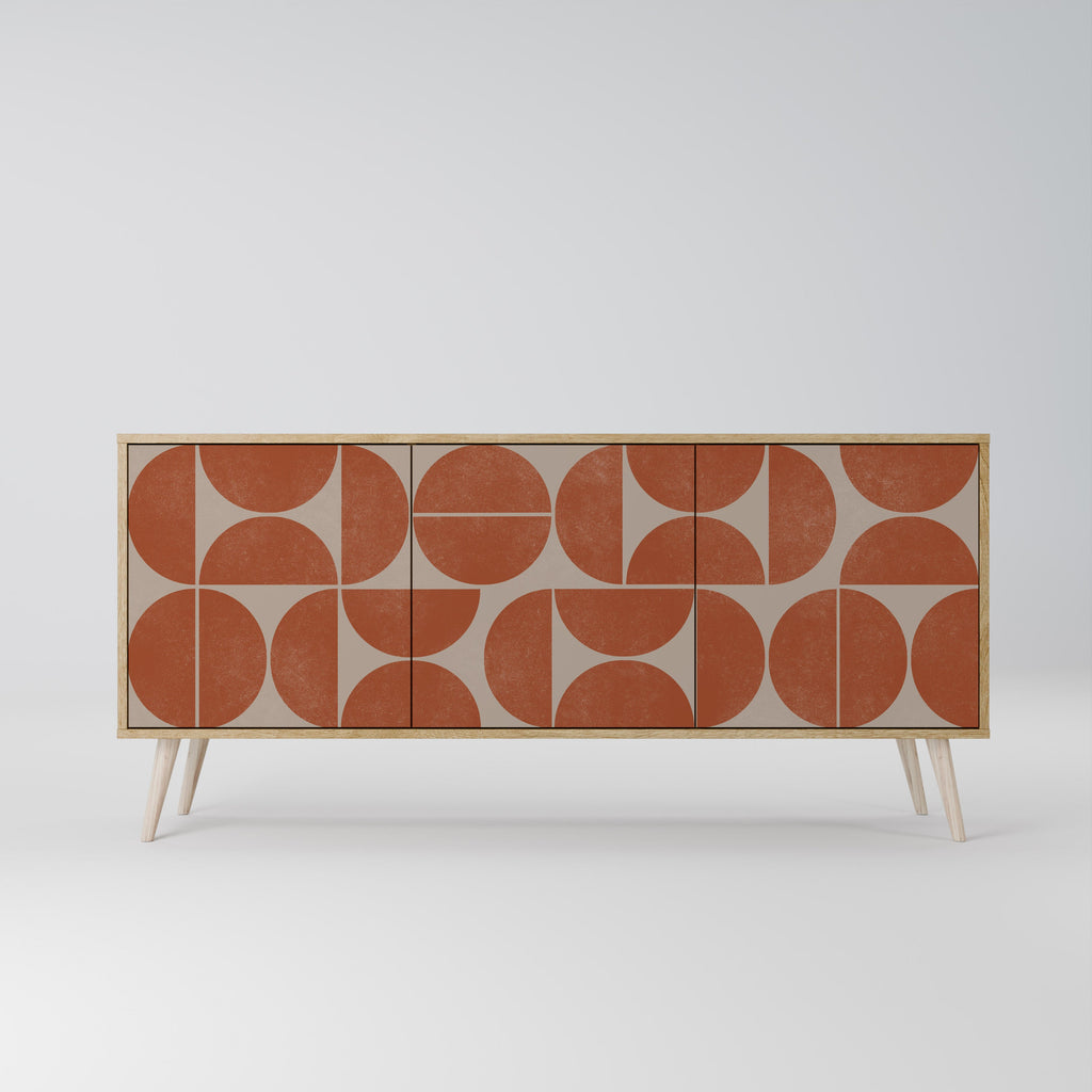 REPETITION COMPULSION 3-türiges Sideboard in Eichenoptik